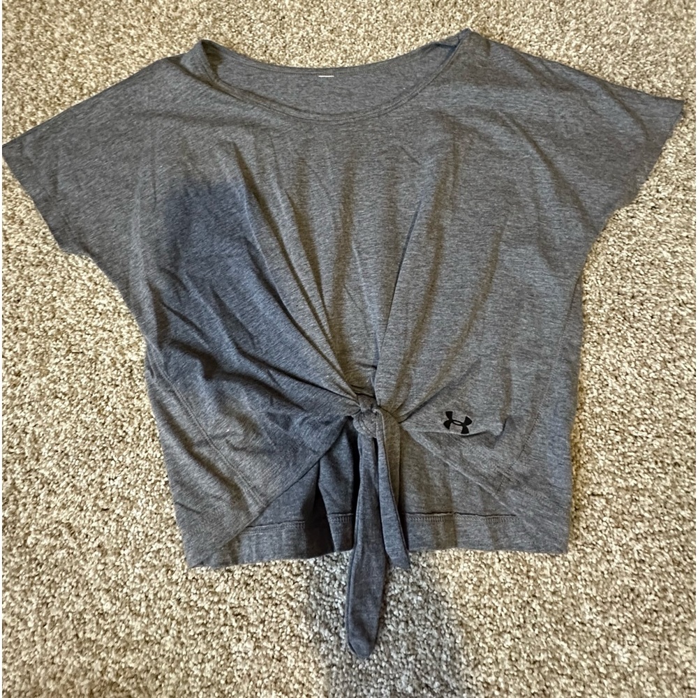 Under Armour cropped tie shirt